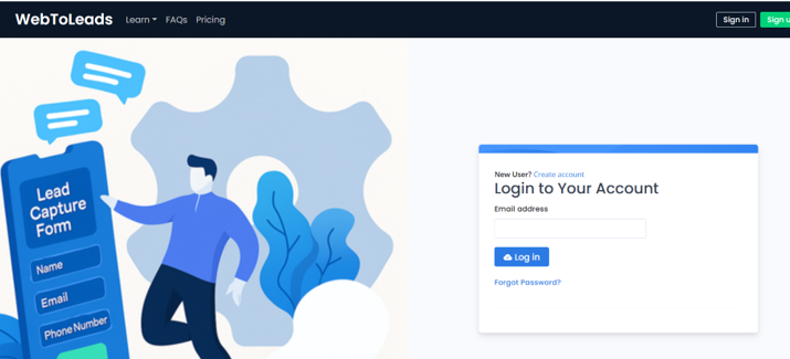Sign in screen showing options for Salesforce and email